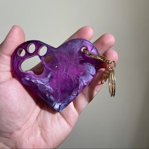 Big Heart Keychain/Resin Keychain